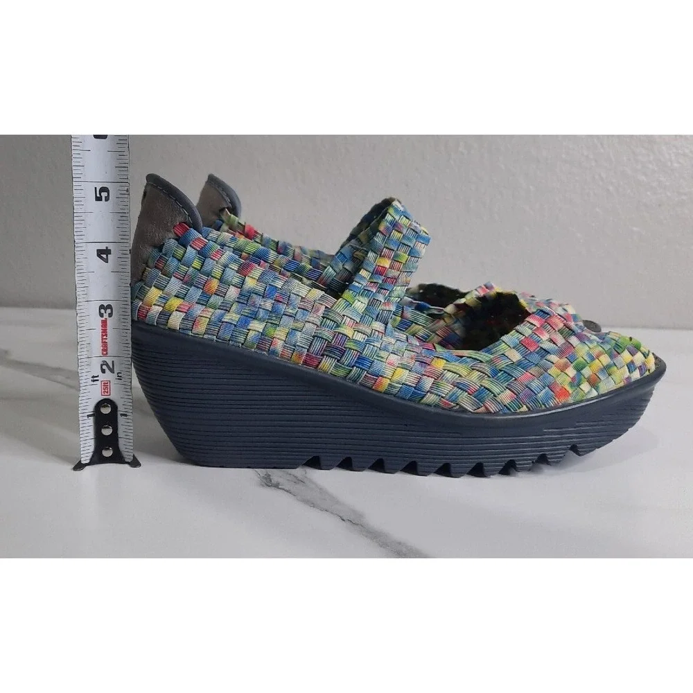 Bernie Mev Womens Multi-Color Pull On Wedges EU 41 US 10/11